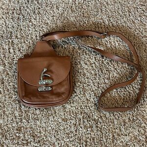 Sundance Catalog Go Anywhere leather mini crossbody pouch bag
